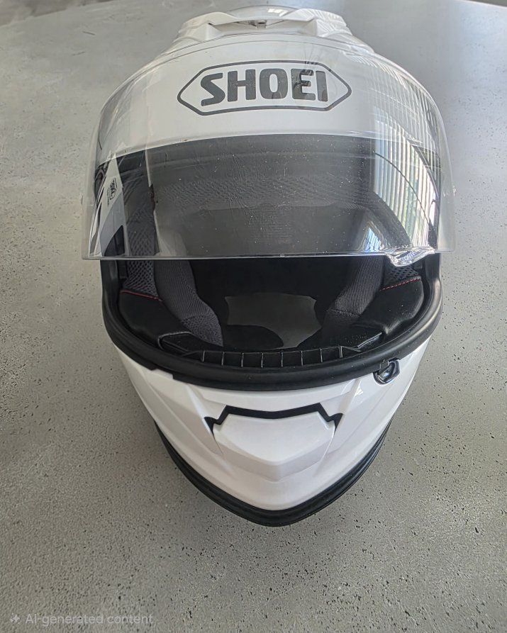 Shoei GT-Air II White Motorcycle Helmet with Sena 50S Bluetooth - Size S