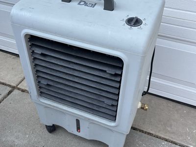 Dial Portable Evaporative Swamp Cooler with Wheels and Hose Hookup