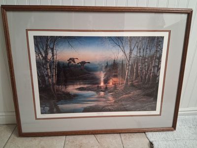 Signed Terry Redlin Print - Twilight Glow"