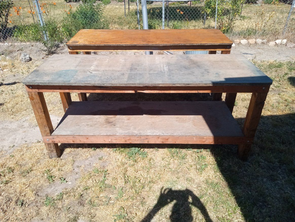 wooden work benches