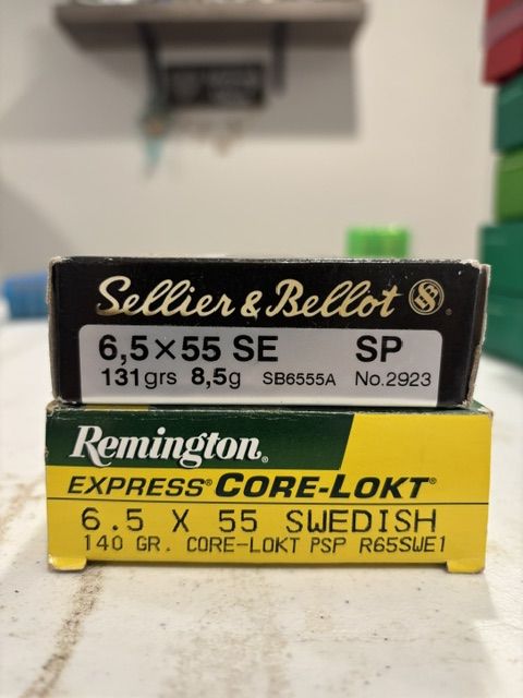 6.5x55 ammo