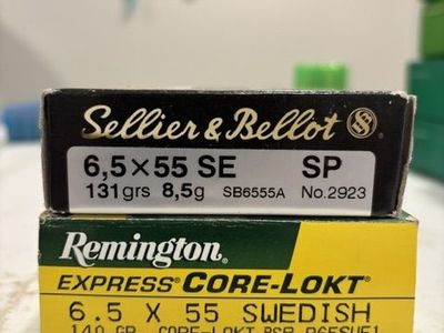 6.5x55 ammo