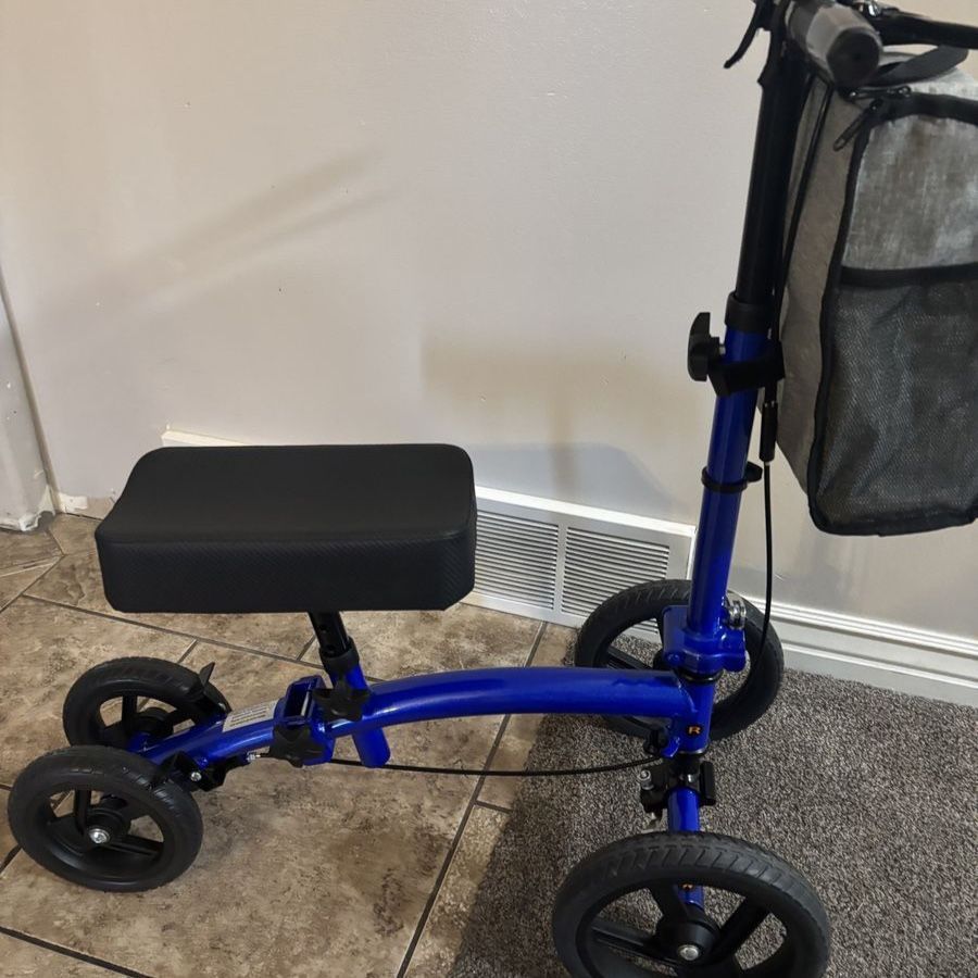 NEW Blue Foldable Knee Scooter