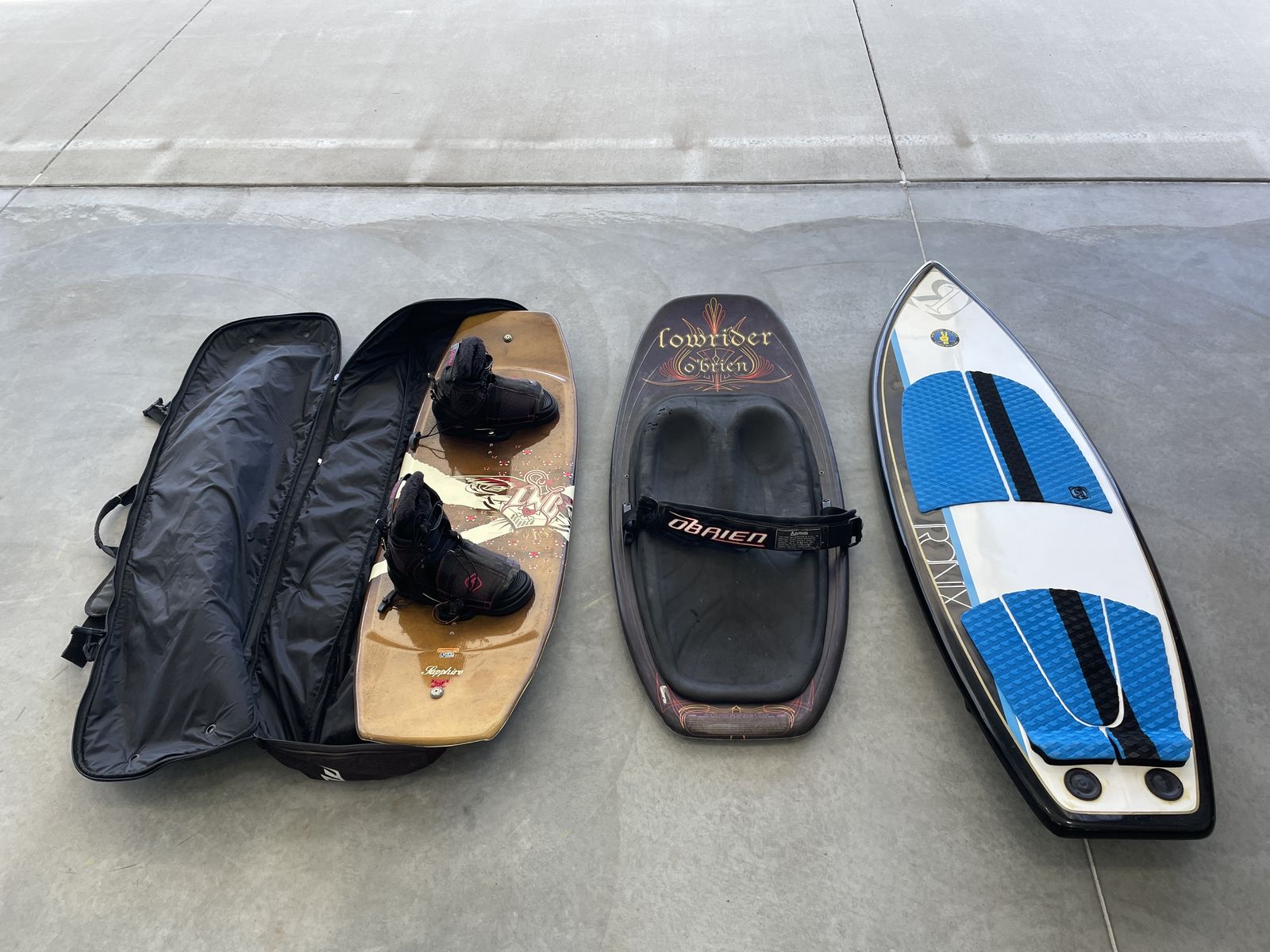 Bundle!  Wake Surfboard, Wakeboard, Knee Board