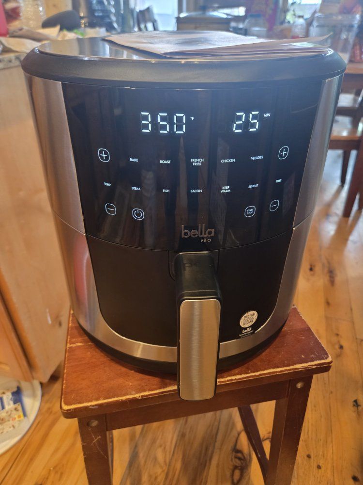 New Bella Pro SmartCrisp 8qt Digital Air Fryer Oil Free Cooking,  