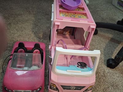 Barbi camper and barbi car