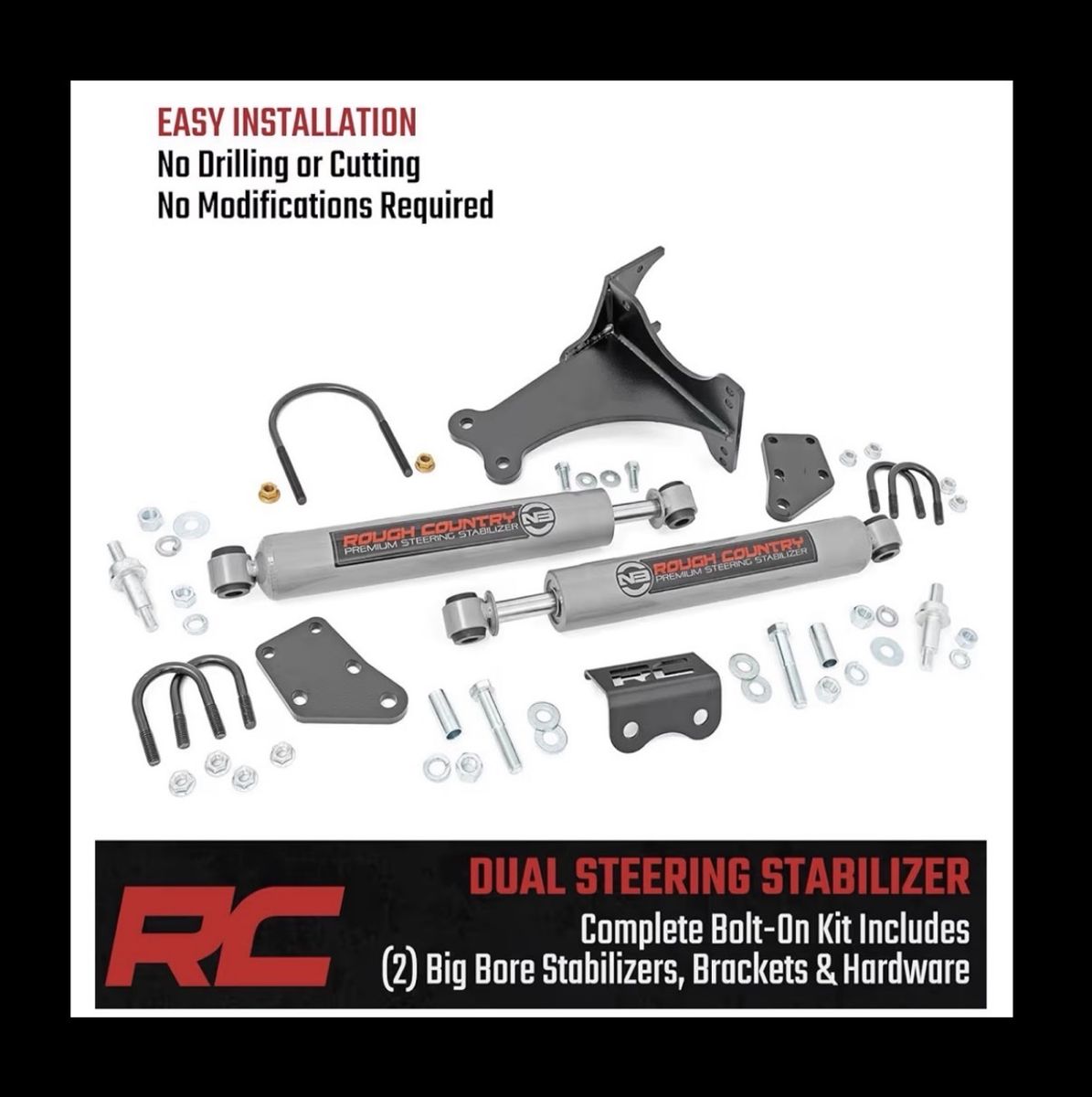RC Dual Steering Stabilizer Kit Ford Super Duty 05+