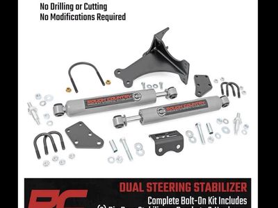RC Dual Steering Stabilizer Kit Ford Super Duty 05+