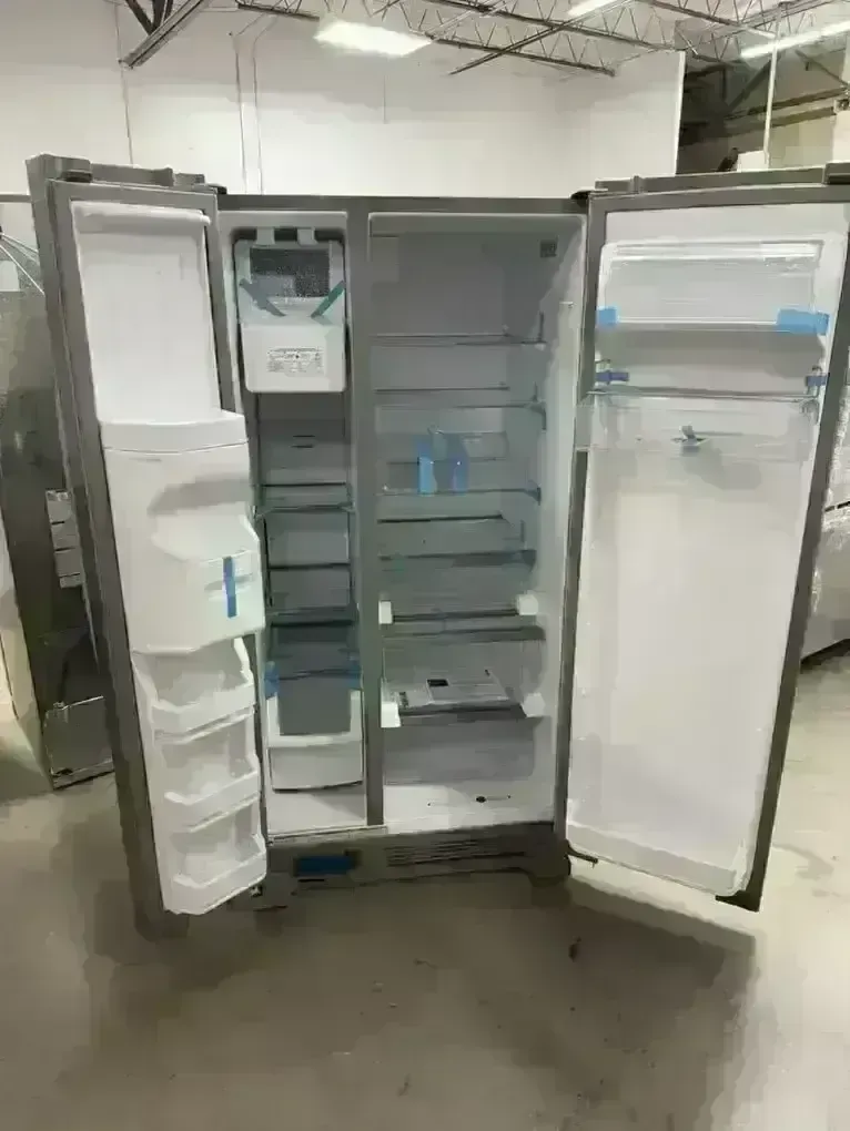 NEW WHIRLPOOL 33 INCH WIDE STAINLESS SIDE BY SIDE