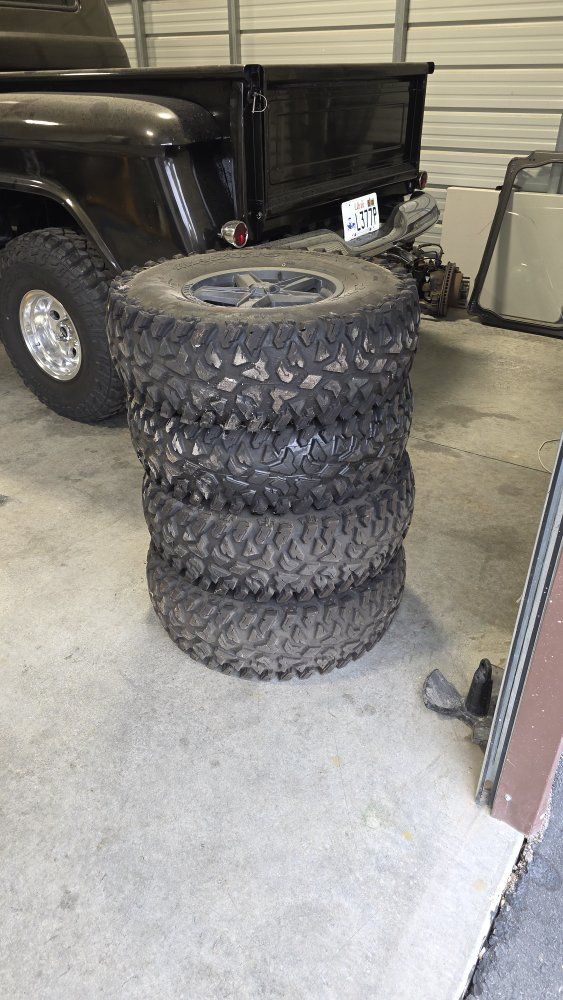 stock tires and wheels.