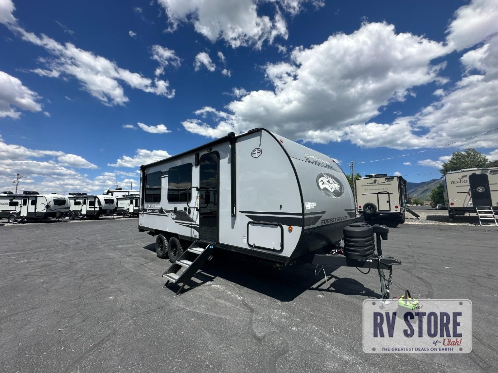 2026 Forest River RV Cherokee Grey Wolf Black Label 18RRBL Toy Hauler Travel Trailer