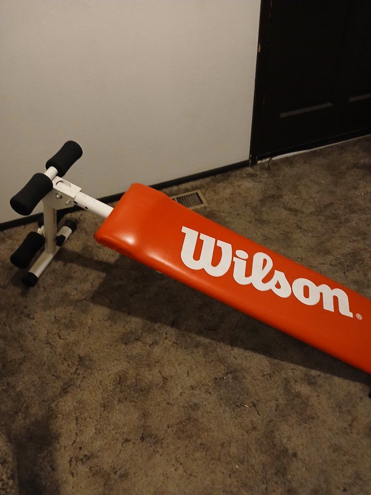 Wilson Folding Slant Weight Bench for Sit-Ups and Ab Core Workout