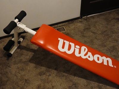 Wilson Folding Slant Weight Bench for Sit-Ups and Ab Core Workout