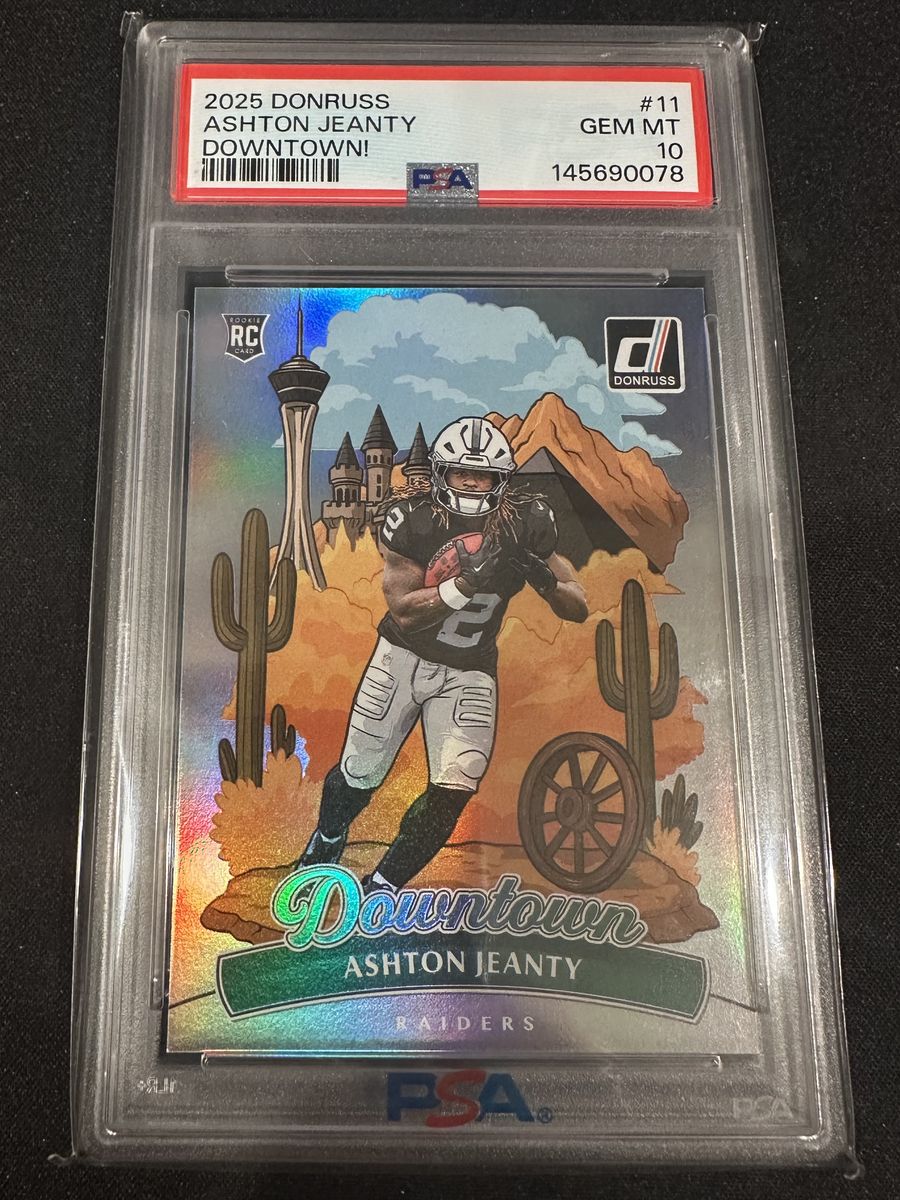 Ashton Jeanty Panini Donruss Downtown GEM MT 10