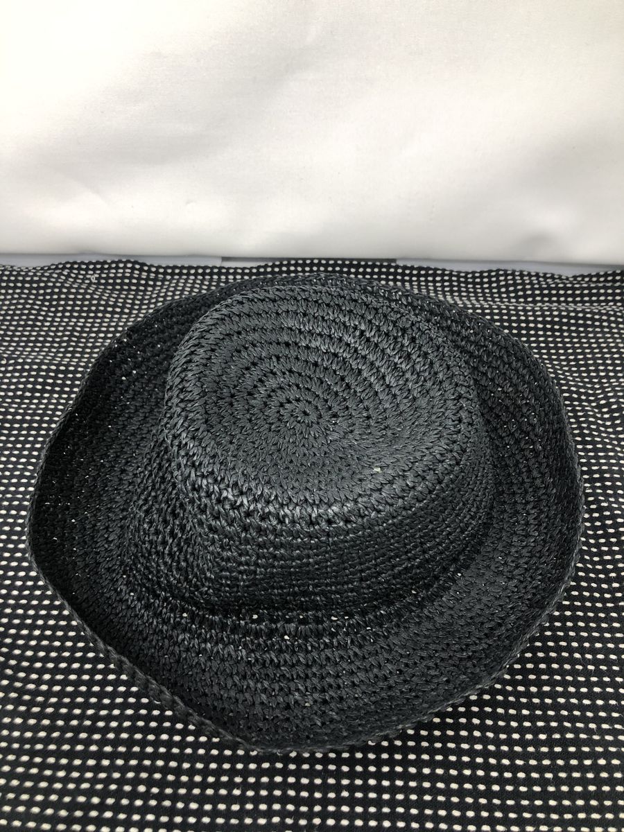Women's Black Raffia Bucket Hat – Classic Summer Sun Hat