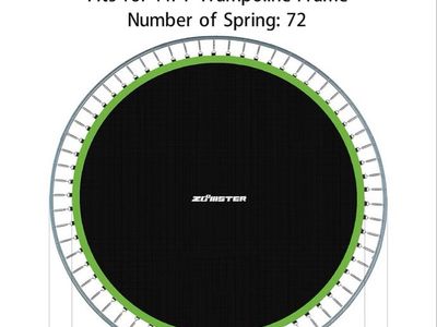 NEW w/o box Zoomster Replacement Jumping Mat, Fits 14 ft Round Trampoline Frame with 72 V-Hooks, 150" Premium MAT ONLY $35