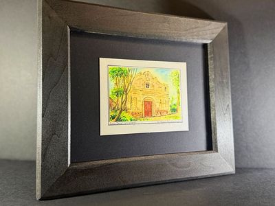 AUTHENTIC GUATEMALAN WATERCOLOR PAINTING | CUSTOM FRAME