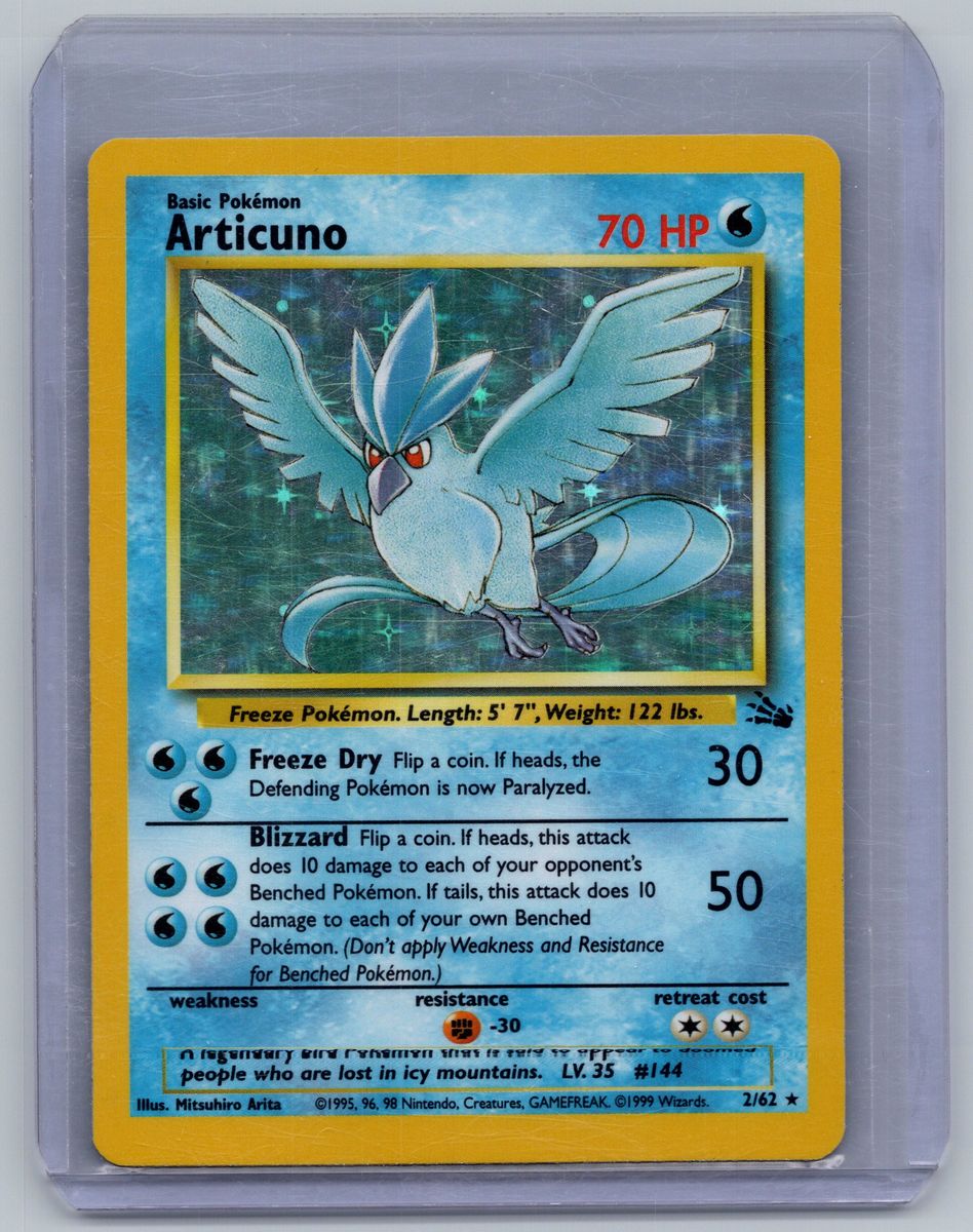 (NM) Articuno 2/62 Holo - Pokemon Fossil