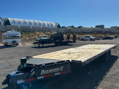 8.5x24 Diamond C DEC 207 Deckover Equipment Trailer - 15.5K GVWR -
