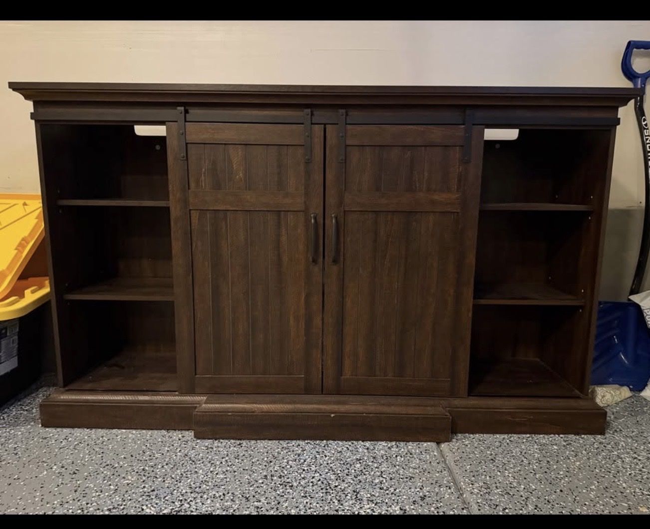 Tv stand with fireplace
