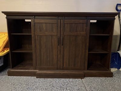 Tv stand with fireplace