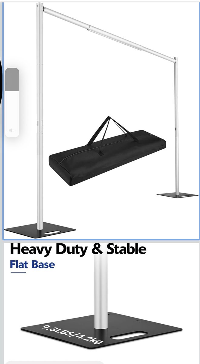 Metal backdrop stand