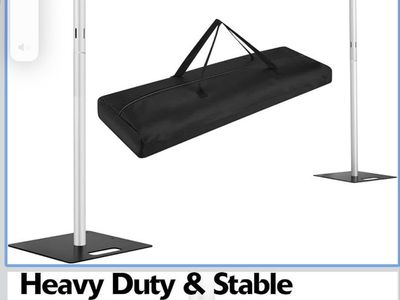 Metal backdrop stand