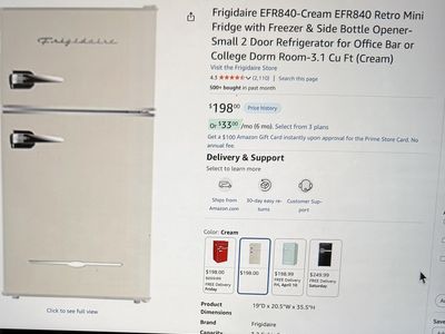 Frigidaire White Retro Compact Fridge w/ freezer