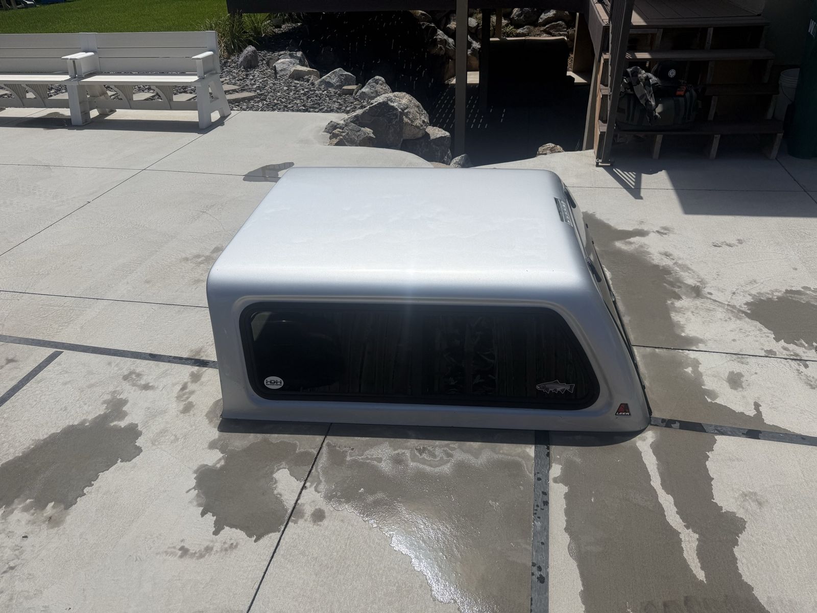 Silver leer Truck Shell Camper Topper