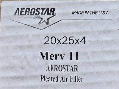 4 - Furnace / AC HVAC Filters 20x25x4 Merv 11