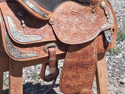 Amazing One of a Kind Circle A Show Saddle