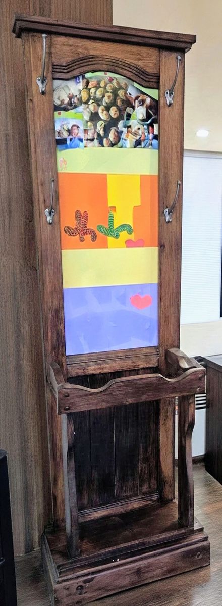 Solid Wood Entryway Hall Tree & Coat Rack