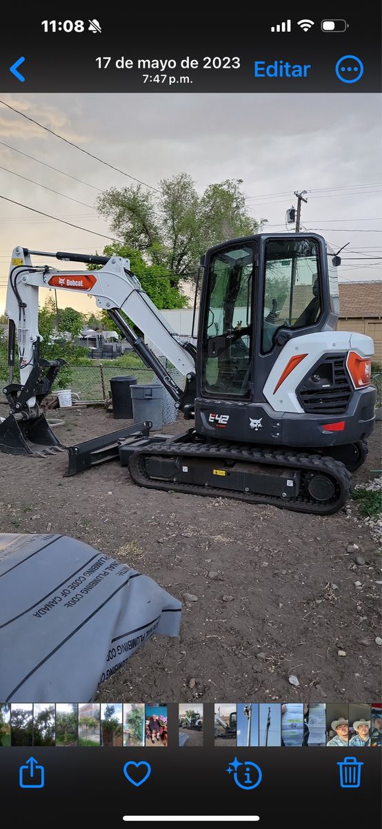 FOR RENT BOBCAT E42 MINI  EXCAVATOR