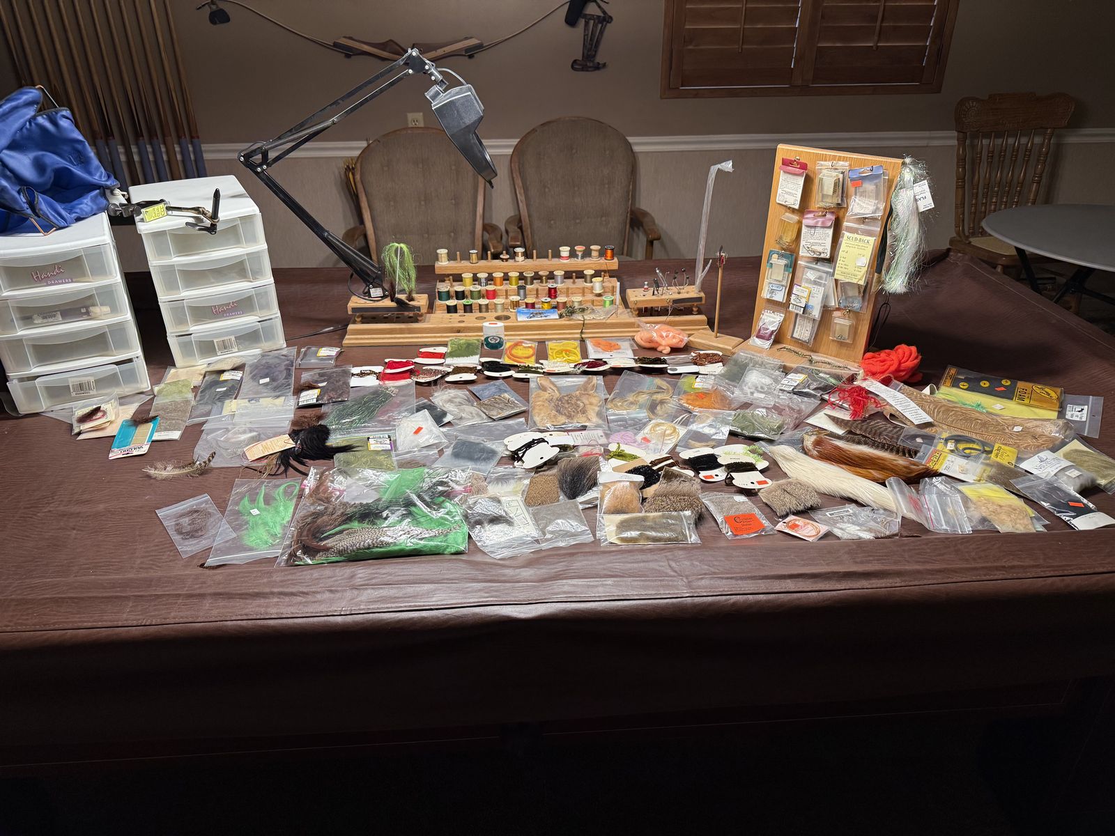 Complete Fly Tying Setup and Lots of supplies