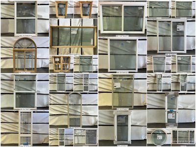 80%+ OFF! New & Used Amsco & Marvin Windows - 2 Pane - Various Styles, Frames, Etc.