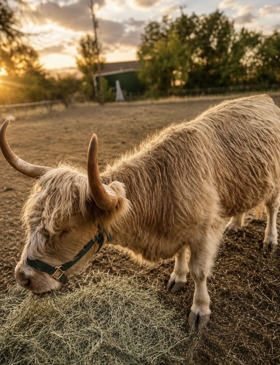 Blonde small framed mini highland OBO