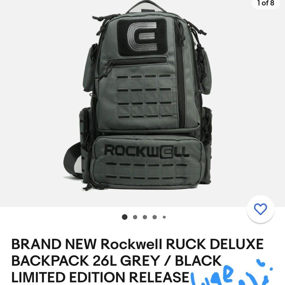 NEW Rockwell RUCK DELUXE BACPACK 26L Black