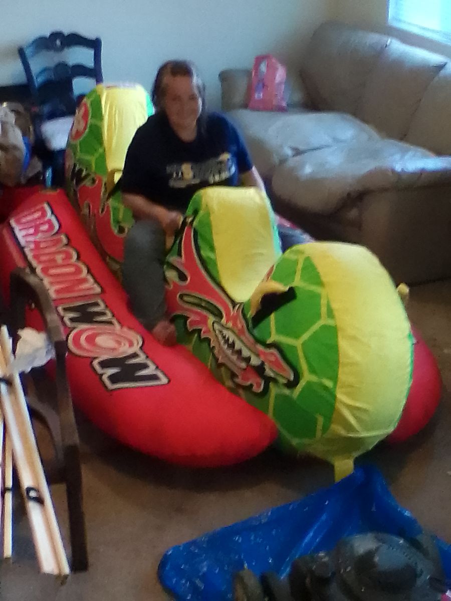 Wow Dragon 3 person waterride $400