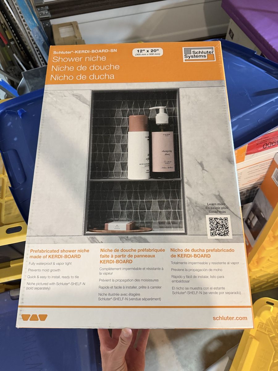 Schluter Tile Niche inserts(5)