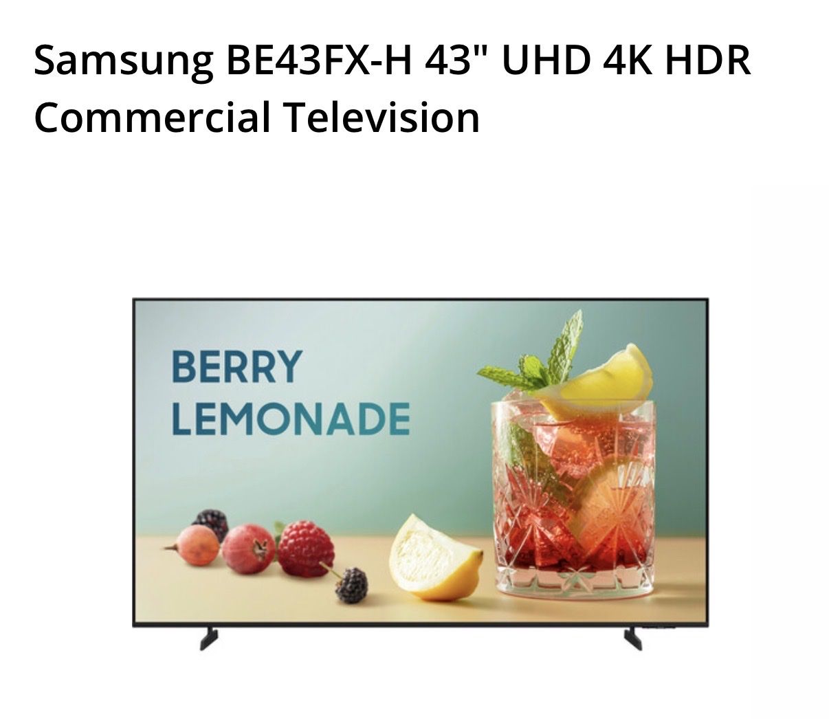 Samsung  43” commercial Tv(2 available)