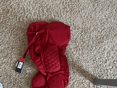 Unbranded Red Football Girdle with Integrated Pads - Youth Sports Gear