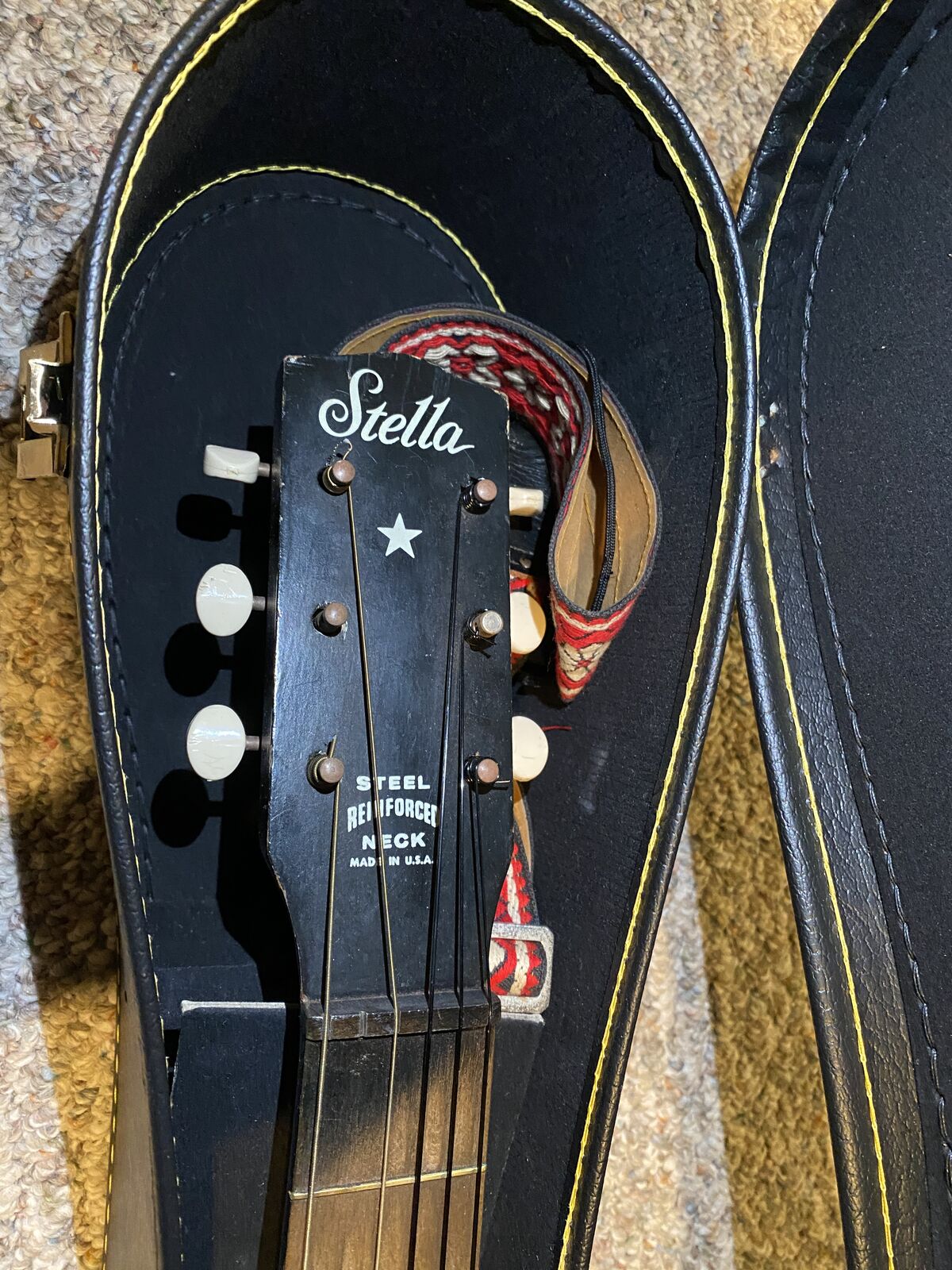 Stella Red Acoustic Guitar | $100 OBO