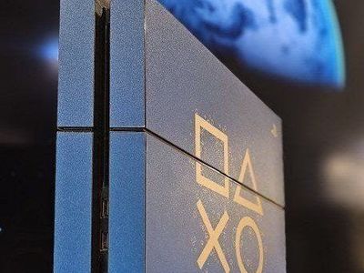 Sony PlayStation 4 (PS4) - Blue Custom Anniversary Edition, Transparent Blue Matching Controller + Cables. FW 4.05