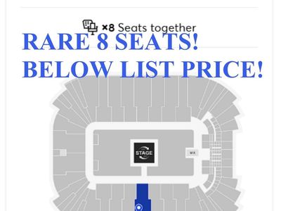 Zach Bryan Aug 7 SLC – 8 Tickets Together W12 Row 46 – Catwalk View – Below Ticketmaster
