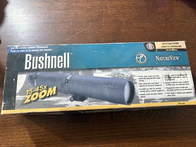 Bushnell NatureView 15-45x Zoom Spotting Scope with Telephoto Adapter & Case