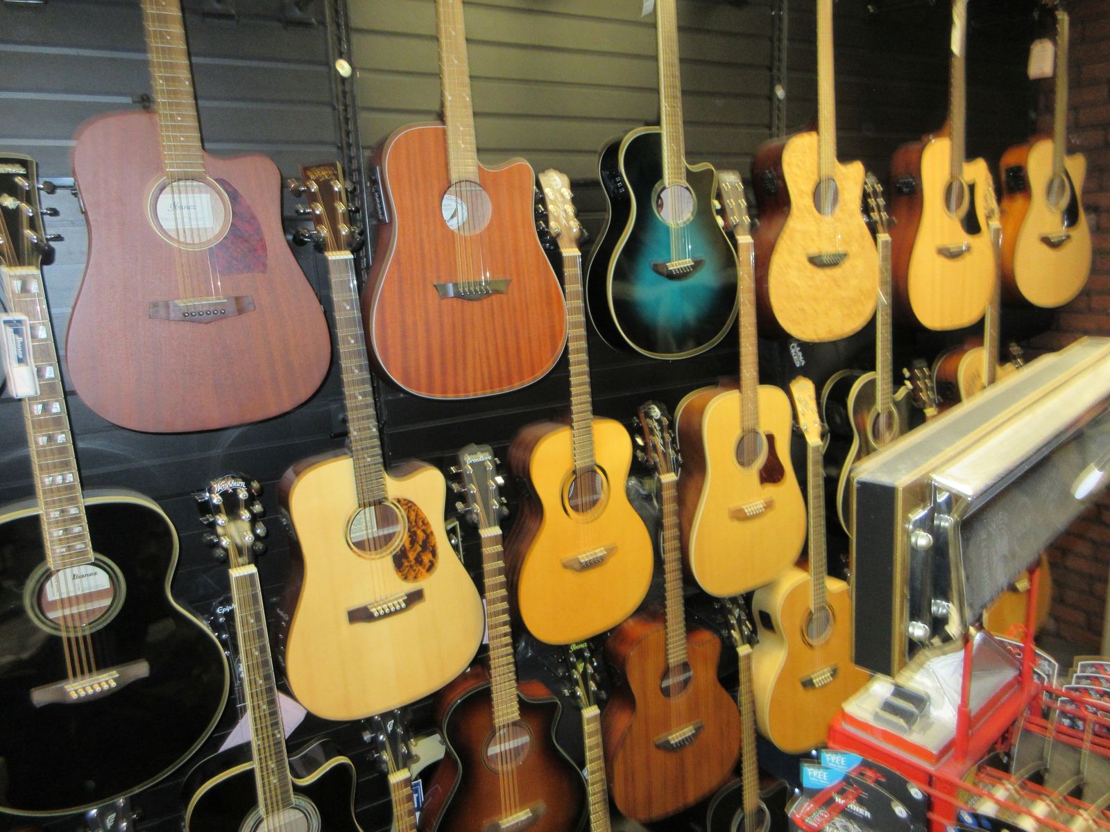 back to school sale  on kid size and full guitars to low to advertise 