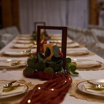 Wooden Lantern Centerpieces