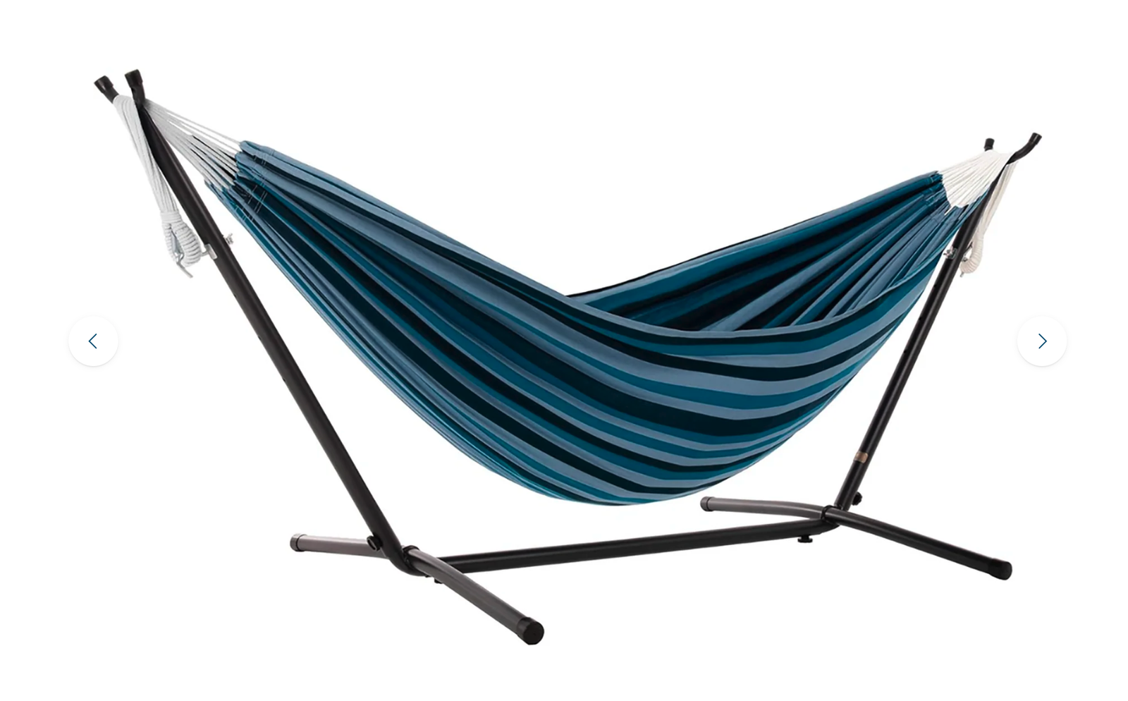 New in Box Double Cotton Hammock with Stand (9ft x 47 inches wide
