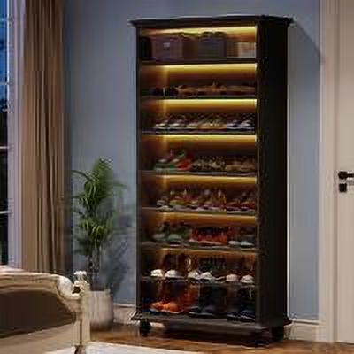 Tribesigns 68.9" Tall Shoe Cabinet, 9-Tier