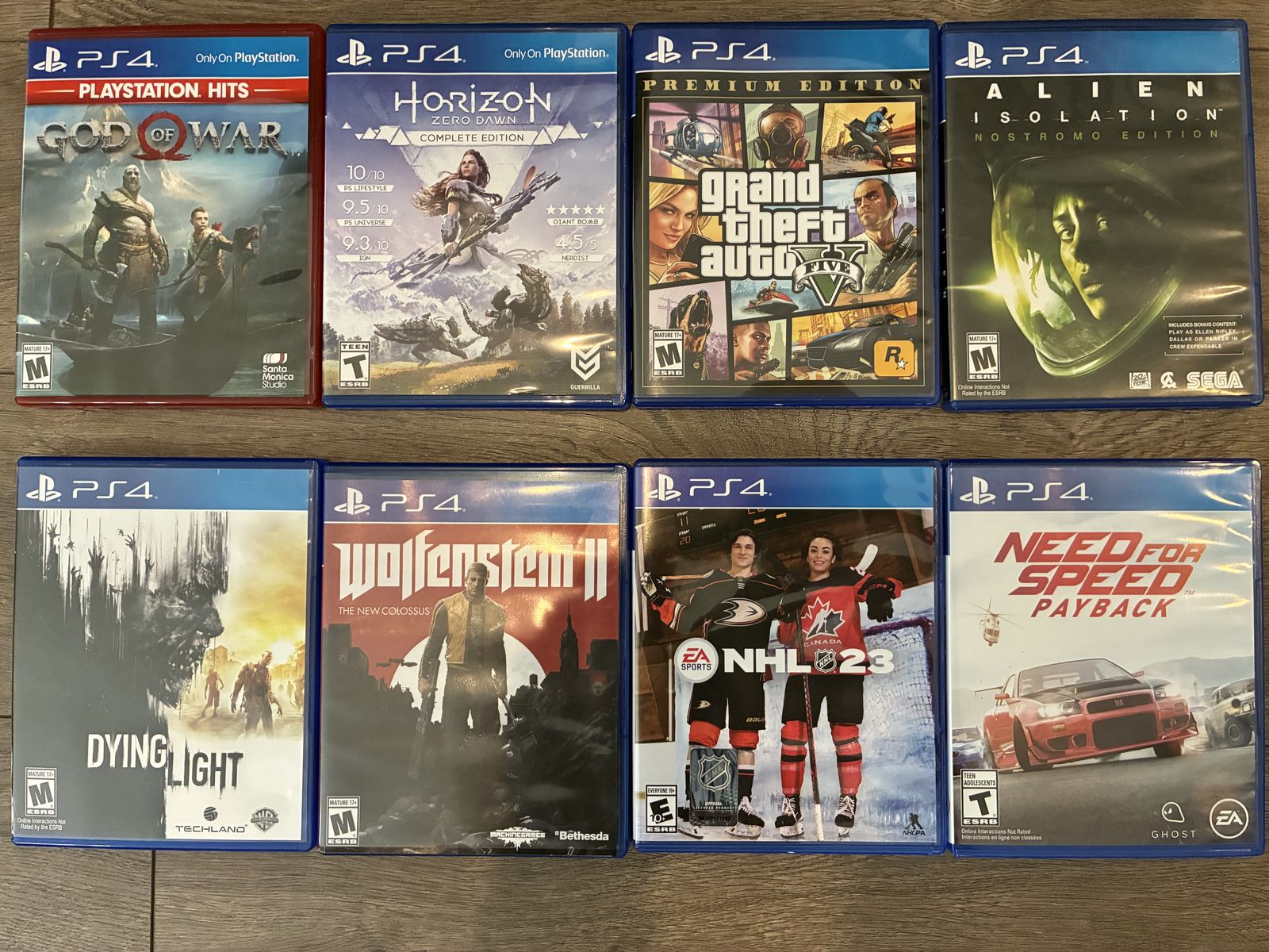 ps4 games  playstation $10 each